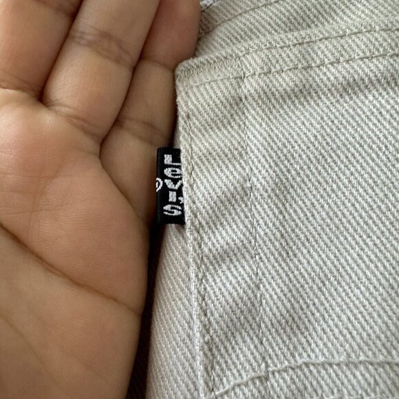 Vintage Levi’s Jeans 512 11 JR L Slim Fit Straight Leg Made In Usa Women’s Beige - Picture 12 of 16